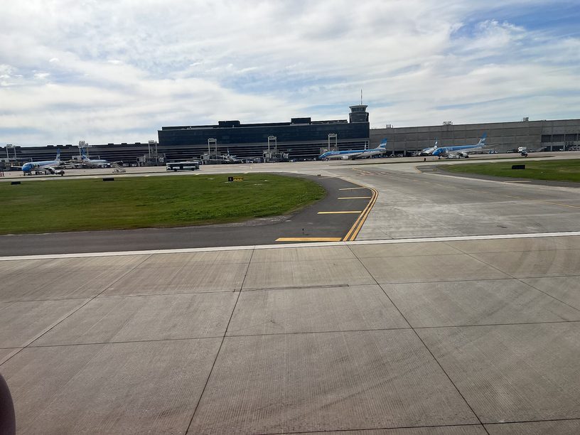 Terminal A del Aeroparque Jorge Newbery, en Buenos Aires, uno de los 35 aeropuertos de la concesión.