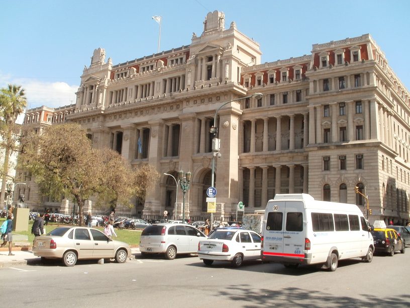 El Palacio de Justicia de la Nación, sede de la Corte Suprema, en Buenos Aires.