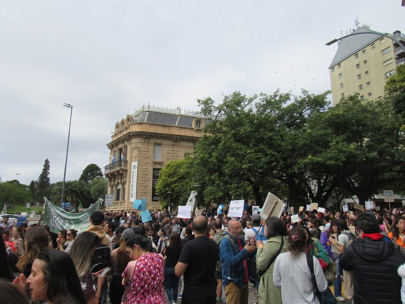 Marcha Federal Universitaria en la ciudad de Córdoba, en abril de 2024.