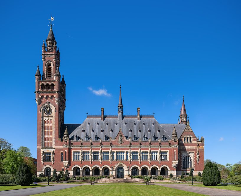 El Palacio de la Paz, en La Haya, sede de la Corte Internacional de Justicia.