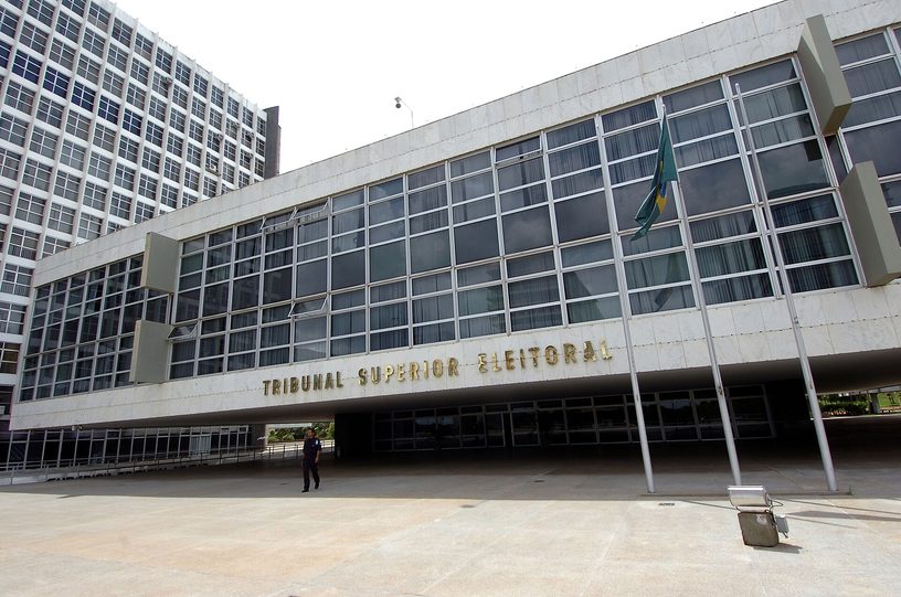 El edificio que ocupaba el Tribunal Superior Electoral de Brasil en Brasilia, en 2007.