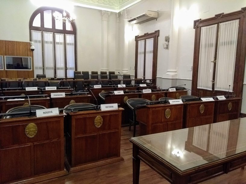 El recinto de la Cámara de Senadores de Entre Ríos, en 2018.