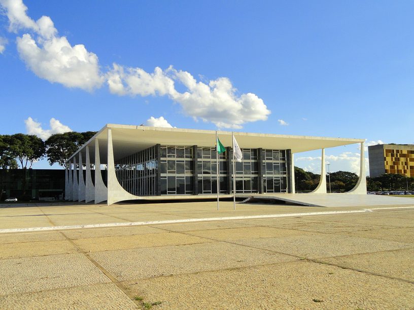 El edificio del Supremo Tribunal Federal, en la Plaza de los Tres Poderes de Brasilia