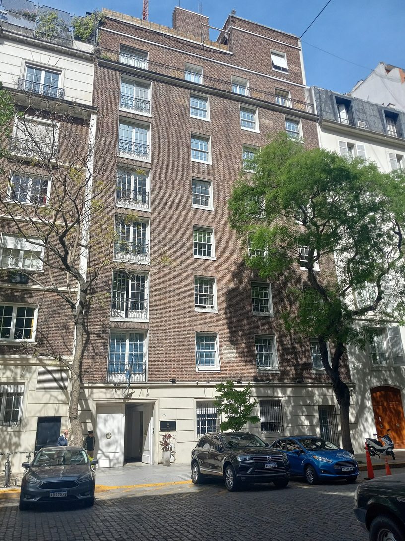 Sede del Ministerio de Seguridad Nacional, en Gelly y Obes 2289, en el barrio porteño de Recoleta.