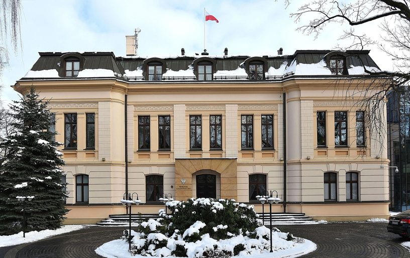 Sede del Tribunal Constitucional de Polonia, en Varsovia, en una imagen de archivo de 2016.
