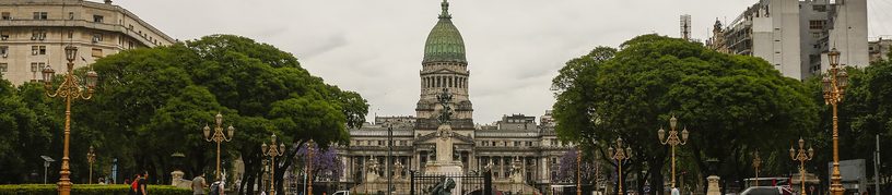 El Palacio del Congreso de la Nación, en Buenos Aires, sede del Senado.